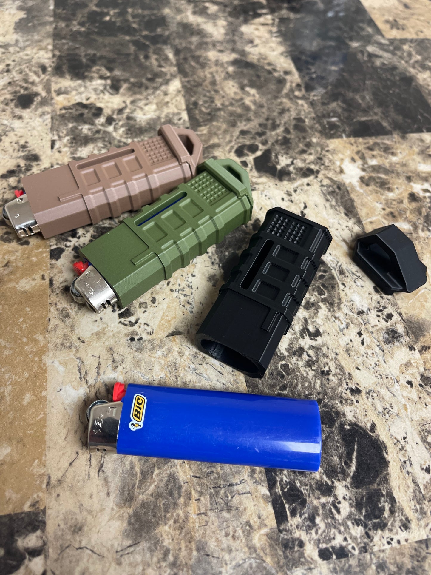 Magpul-Style Tactical Bic Lighter Case