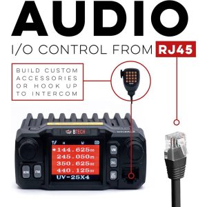 BTECH UV-25X4 (Second Generation) Tri Band 25W Mobile Radio