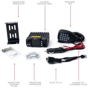 BTECH UV-25X4 (Second Generation) Tri Band 25W Mobile Radio
