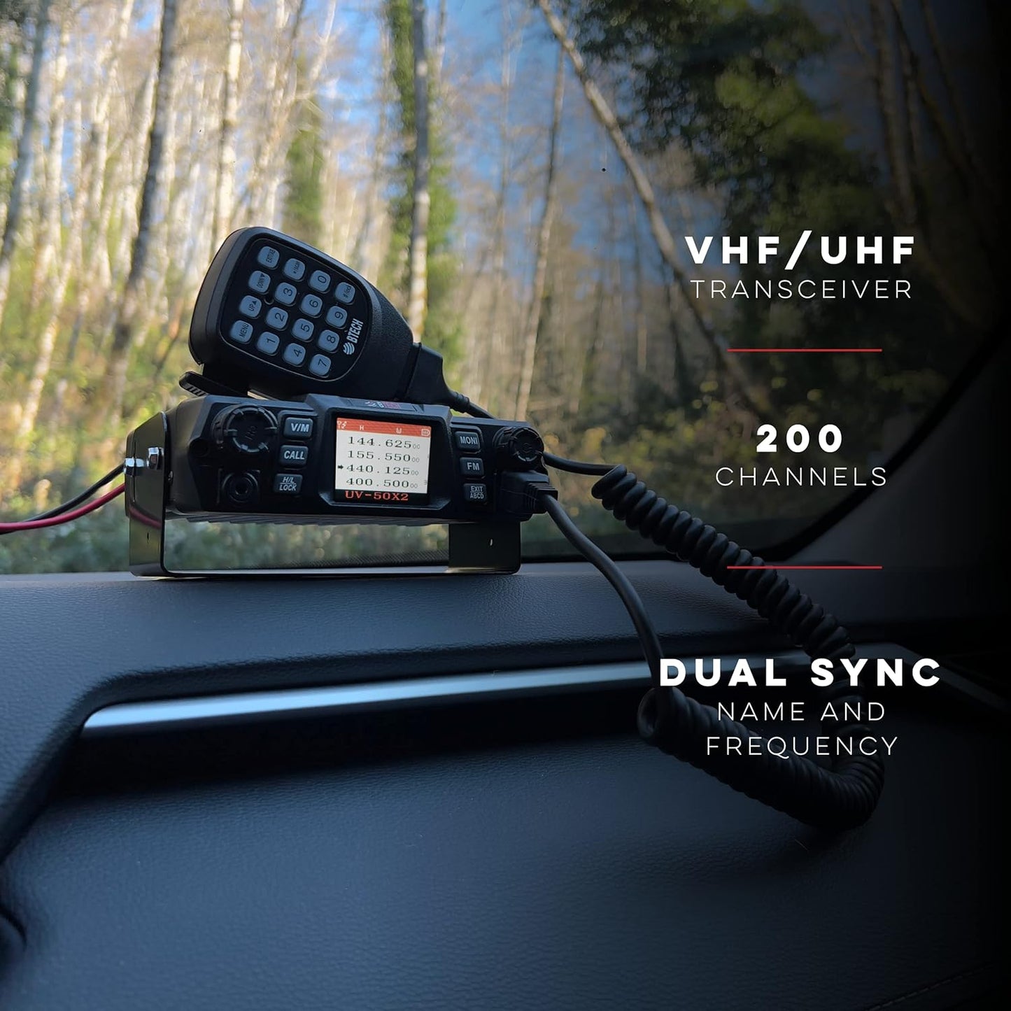 BTECH UV-50X2 (Second Generation) — Fully Custom Programmed 50W Dual-Band Base & Mobile Radio